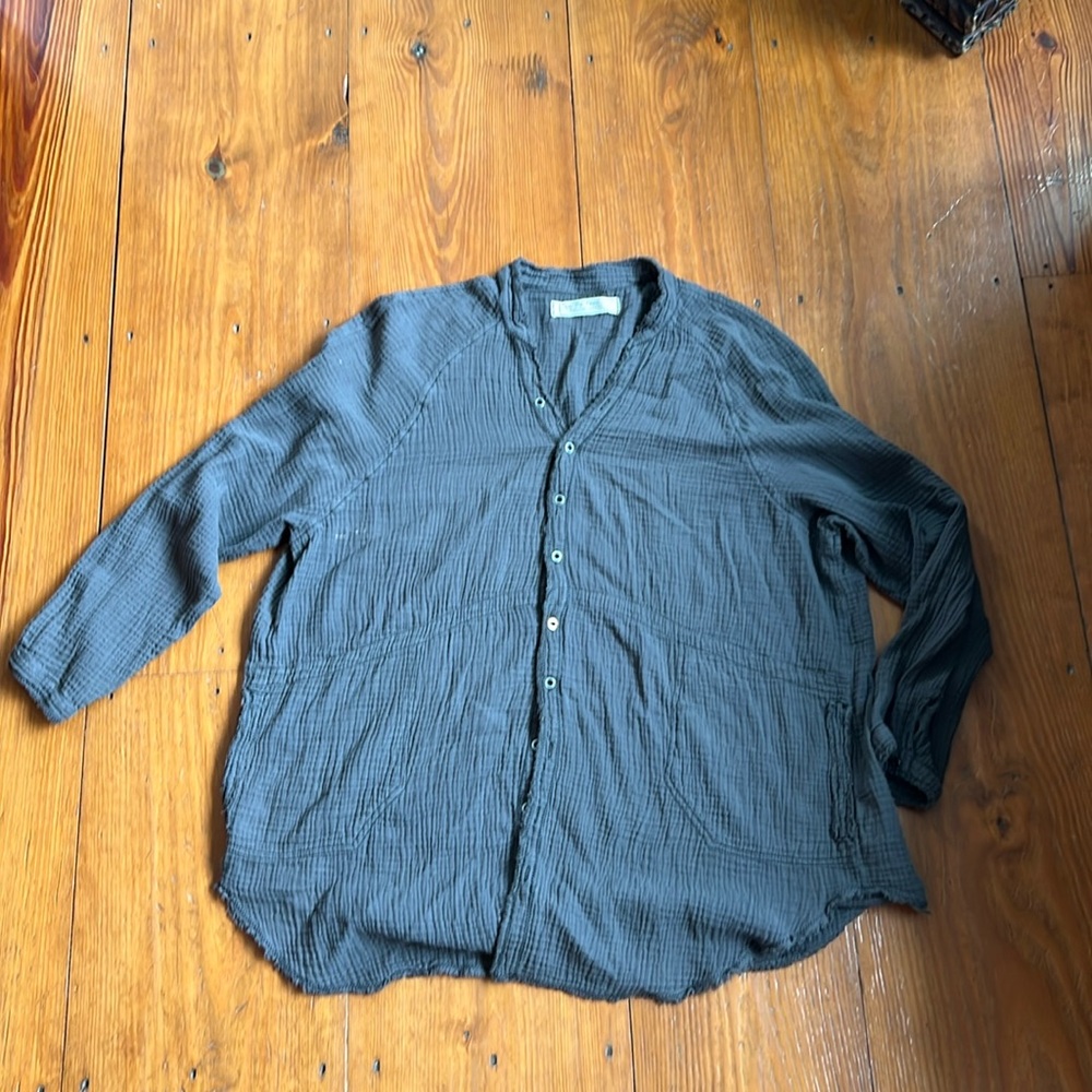 Free people button down shirt large